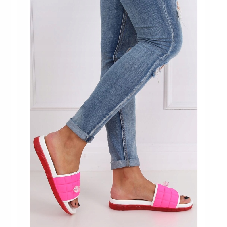 Pantofole donna fucsia G-338 Fushia rosa 2