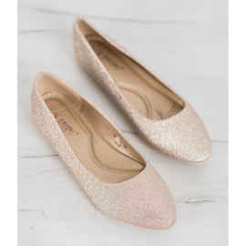 Seastar Ballerine glitterate d'oro 1