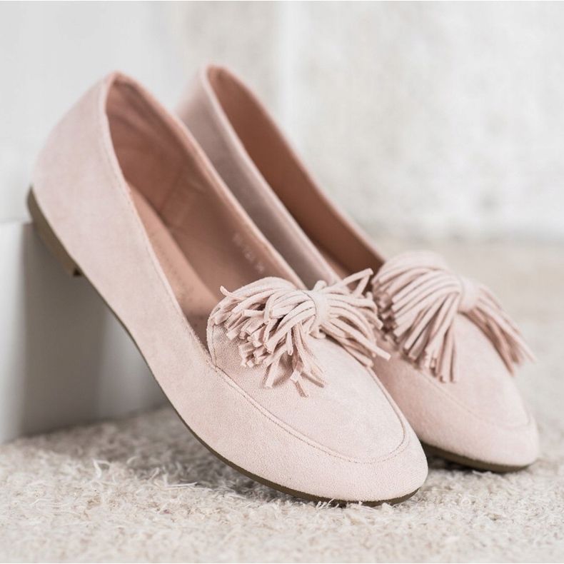 Nio Nio Mocassini con frange beige 1