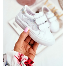 Apawwa Sneakers Bambini Farfalle Bianche Velcro Dusmo bianca 1