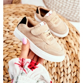 Apawwa Scarpe Sportive Bambino con Velcro Beige Albatros 2