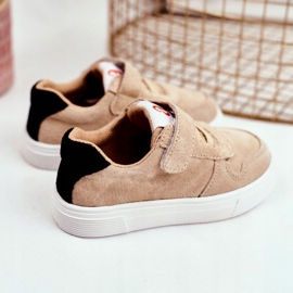 Apawwa Scarpe Sportive Bambino con Velcro Beige Albatros 1