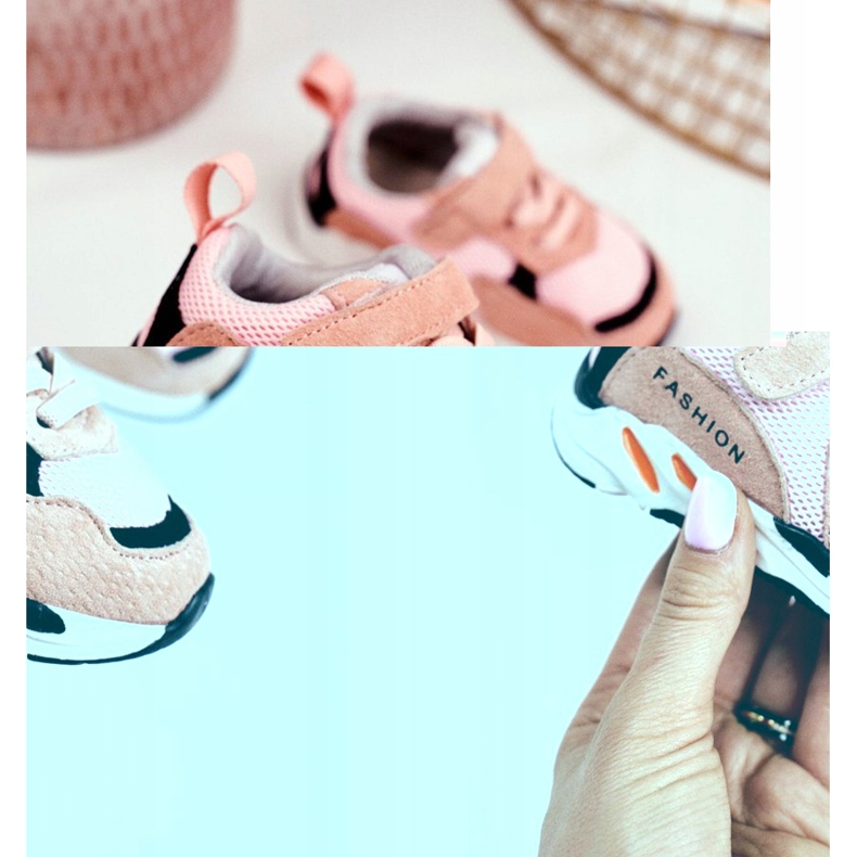 Apawwa Scarpe Sportive per Bambini con Velcro Rosa Yetto 2