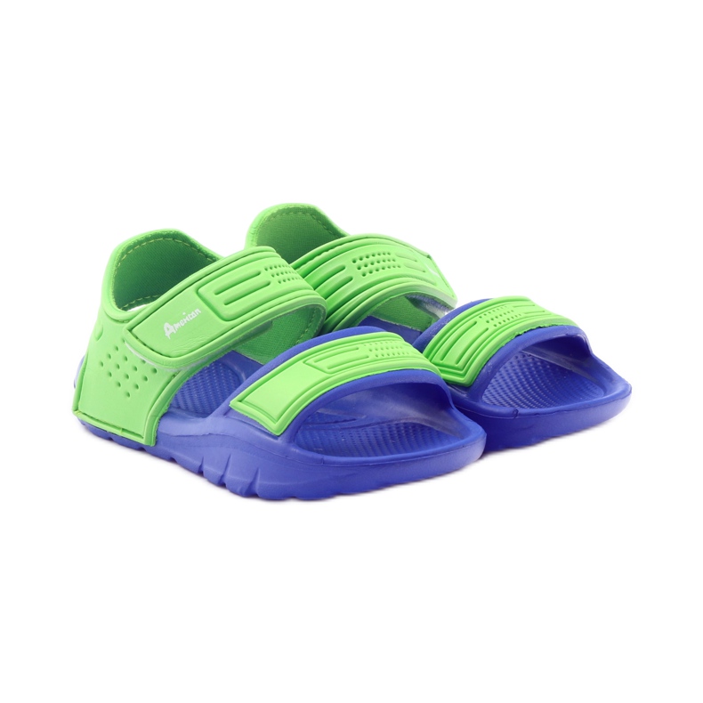 Sandali American Club per l'acqua blu verde 4
