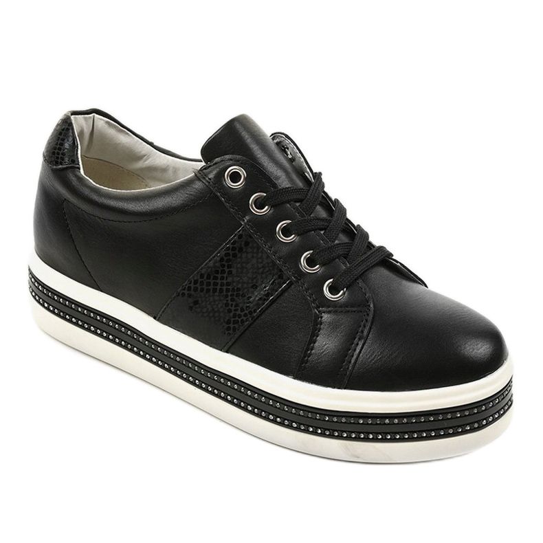 Sneakers nere per scarpe sportive HQ996 nero 1