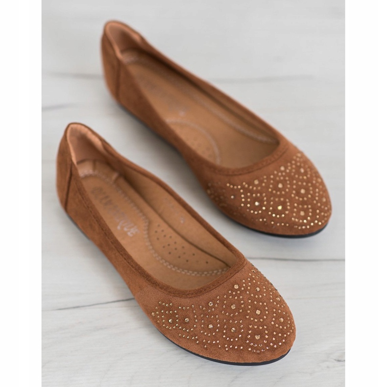 Diamantique Ballerina Classica Con Cristalli marrone 1