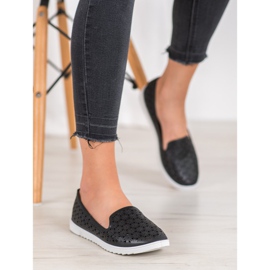 Renda Comodi signori traforati nero 1