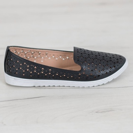 Renda Comodi signori traforati nero 2