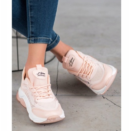 Via Giulia  Sneakers sportive alla moda rosa 1