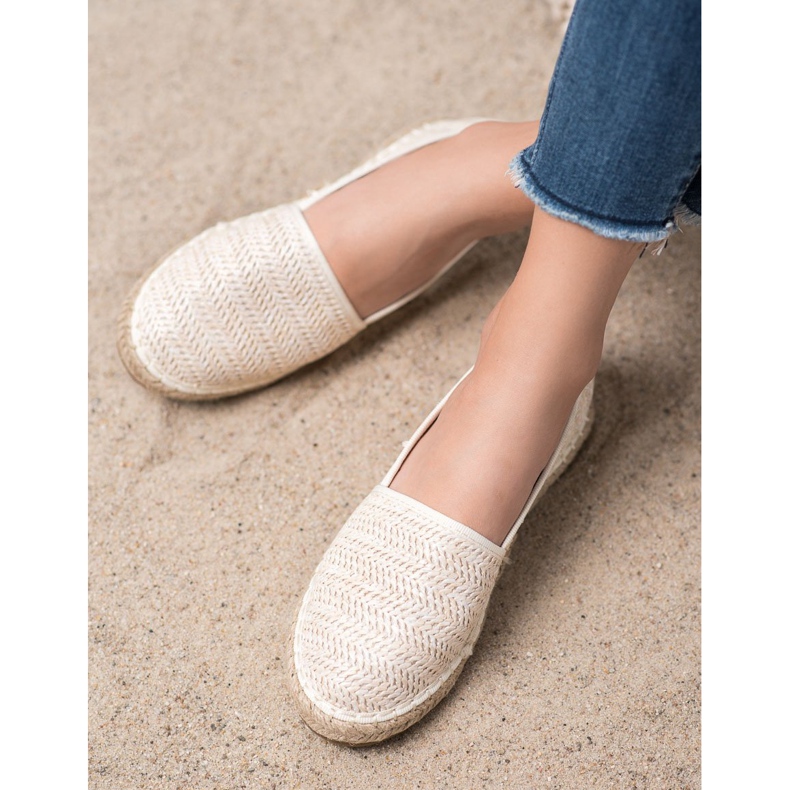 SHELOVET Espadrillas intrecciate beige 1