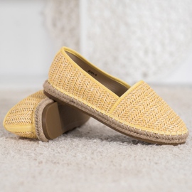 SHELOVET Espadrillas Intrecciate Gialle giallo 1