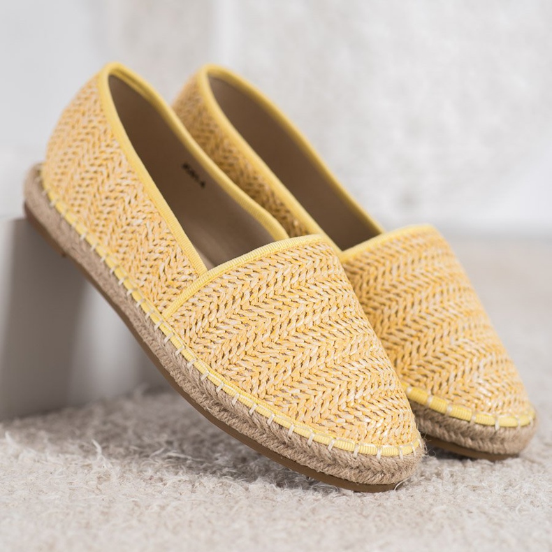 SHELOVET Espadrillas Intrecciate Gialle giallo 2
