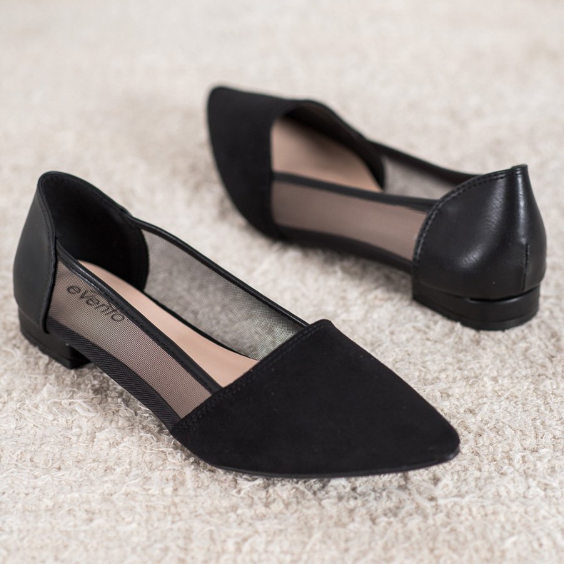 Evento Ballerine Nere Con Rete nero 2