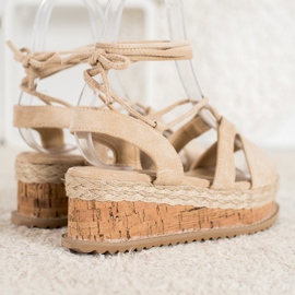 Seastar Zeppe alla moda legate marrone 1
