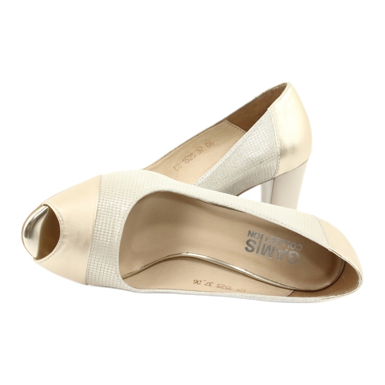 Navette open toe Gamis 1525 beige d'oro 4