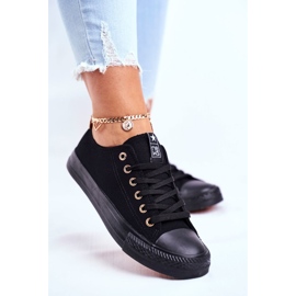 NEWS Sneakers Donna Materiale Basso Nero Ecoma 2