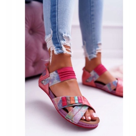 Sandali Donna Maciejka Rosa 03375 Pelle multicolore 2