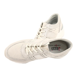 Jezzi Comode scarpe sportive sulla zeppa 20PB08-1641 beige 4