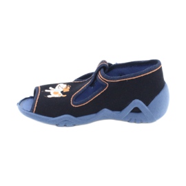 Scarpe per bambini Befado 217P105 blu navy arancia 1