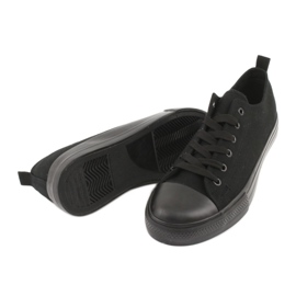 American Club Sneaker femminili legate LH17/22 Black nero 4