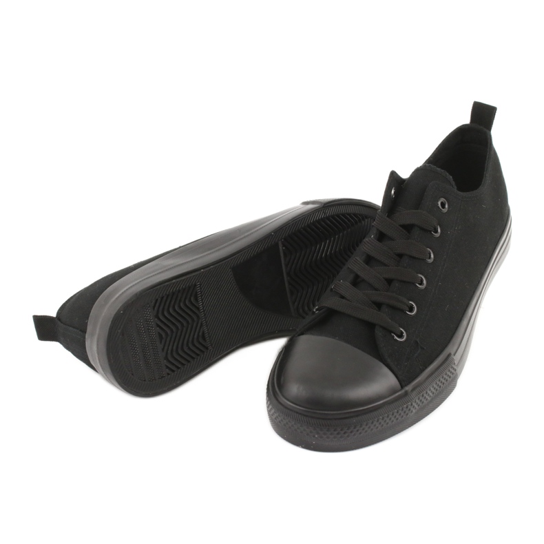 American Club Sneaker femminili legate LH17/22 Black nero 4