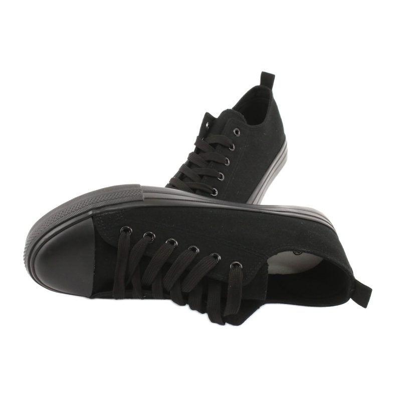 American Club Sneaker femminili legate LH17/22 Black nero 5