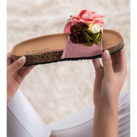 SHELOVET Pantofole Con Fiori rosa 1
