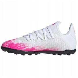 Scarpe da calcio Adidas X 19.3 Tf Jr EG7174 multicolore bianca 2