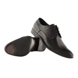Scarpe basse da uomo in pelle Pilpol 1099 nere nero 4