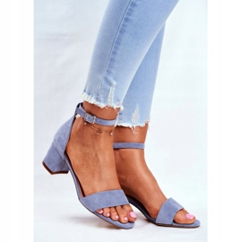Sandali Donna Eco-Suede Sergio Leone Blu SK839 1