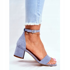 Sandali Donna Eco-Suede Sergio Leone Blu SK839 2