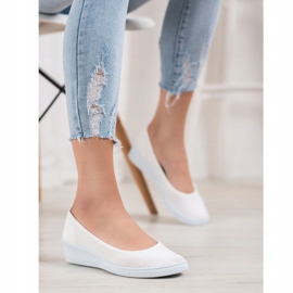 SHELOVET Ballerine casual bianche bianco 1