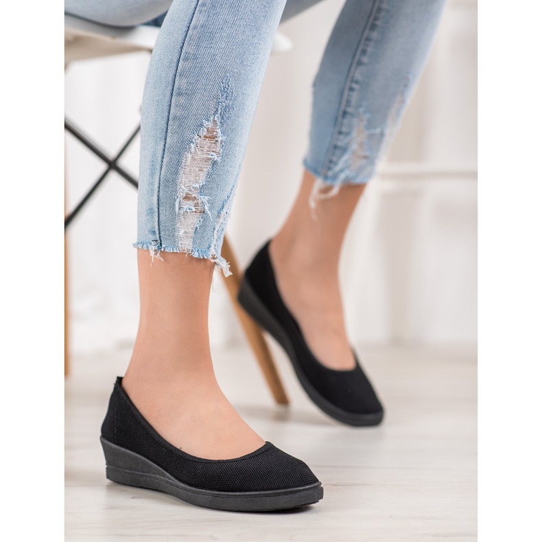 SHELOVET Ballerine casual nere nero 2