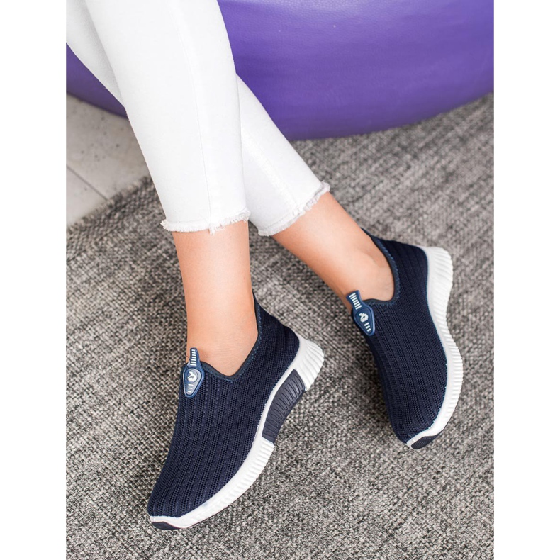 SHELOVET Scarpe sportive traforate blu 1