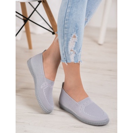 Via Giulia  Sneakers Slip On traforate grigio 1