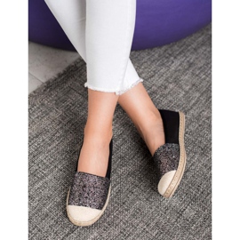 SHELOVET Espadrillas Nere Con Glitter nero 1