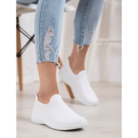 Super Mode Scarpe sportive slip-on bianca 2