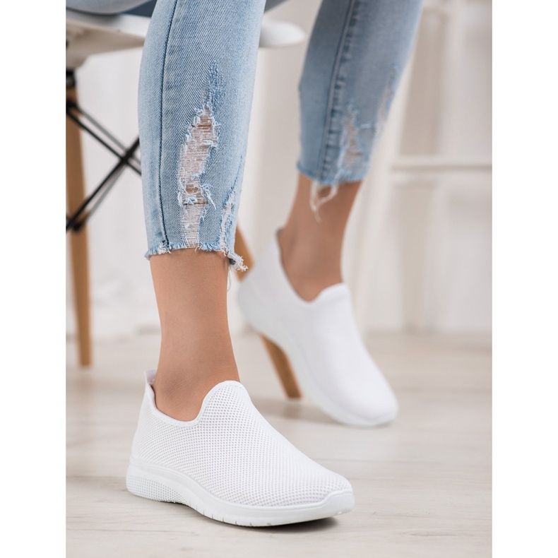 Super Mode Scarpe sportive slip-on bianco 2