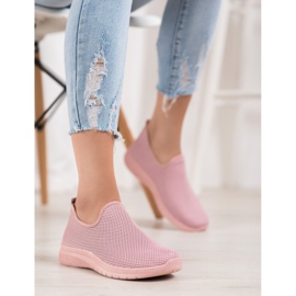 Super Mode Scarpe sportive slip-on rosa 1