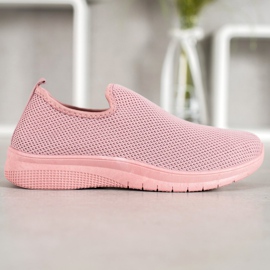 Super Mode Scarpe sportive slip-on rosa 2