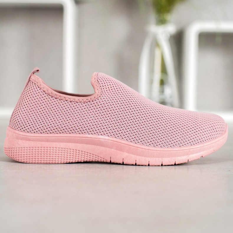 Super Mode Scarpe sportive slip-on rosa 2