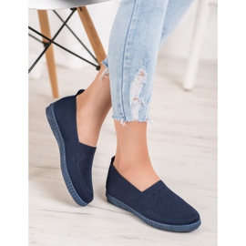 Via Giulia  Sneakers Slip On traforate blu navy blu 1