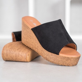 Renda Sandali con tacco alto nero 1