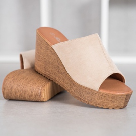 Renda Sandali con tacco alto marrone 2