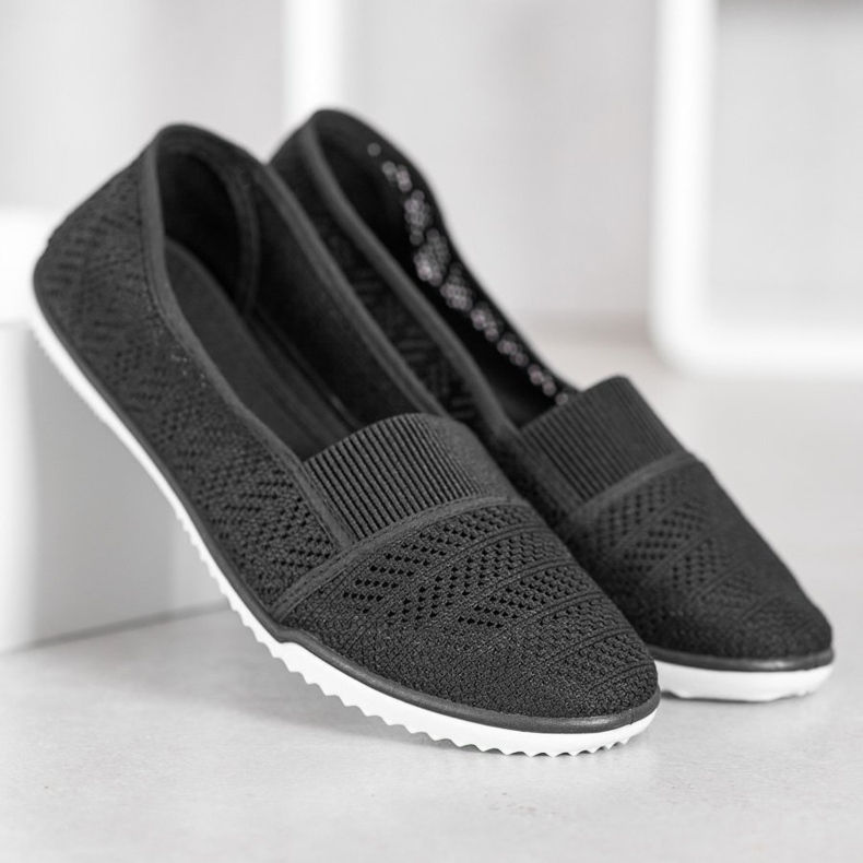 Bona Scarpe traforate slip-on nero 1