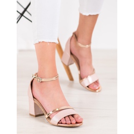 Mannika Sandali Eleganti Con Glitter giallo 1