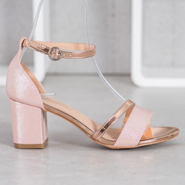 Mannika Sandali Eleganti Con Glitter giallo 2