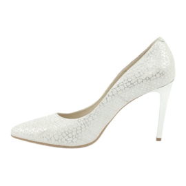 Pompe sull'Espinto C-456/67 White con motivi metallici bianco 1