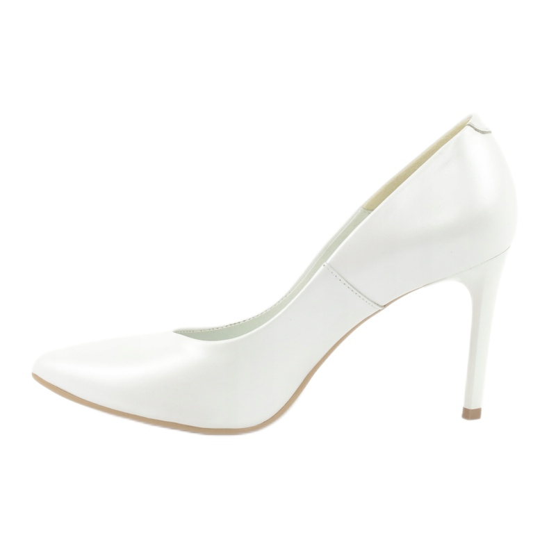 Décolleté su spilla, bianco perla Espinto C-602/134 1