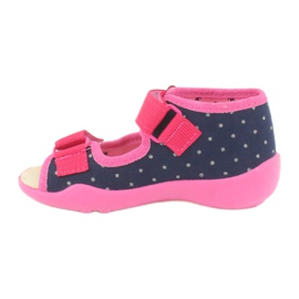 Scarpe da bambino gialle Befado 342P015 blu navy rosa multicolore 1